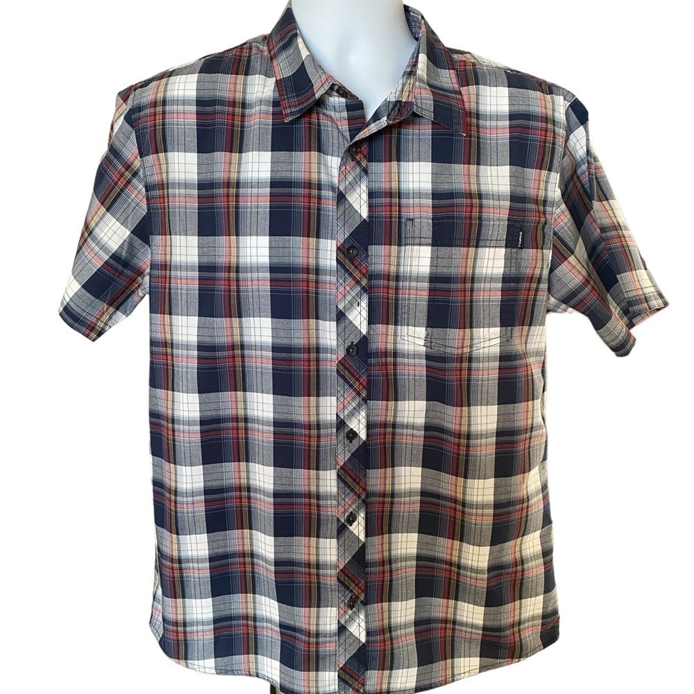 O’NEILL Surf Rad Plaid Collared Shirt Men M Medium